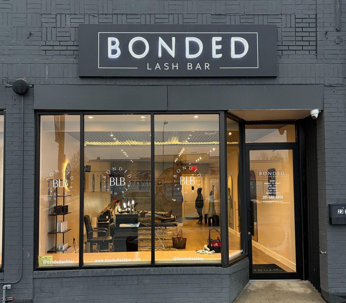 AVI Design showroom in Nutley NJ showing sign materials and LED lighting options