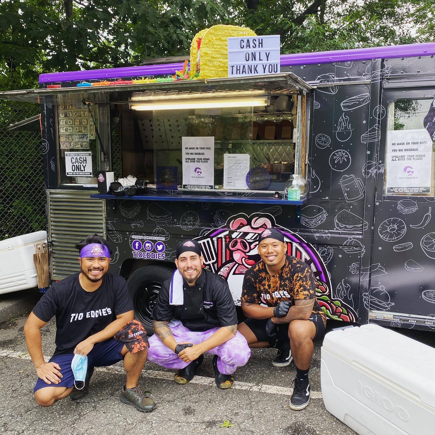Partial vehicle wrap on a service van with branded graphics on sides and rear