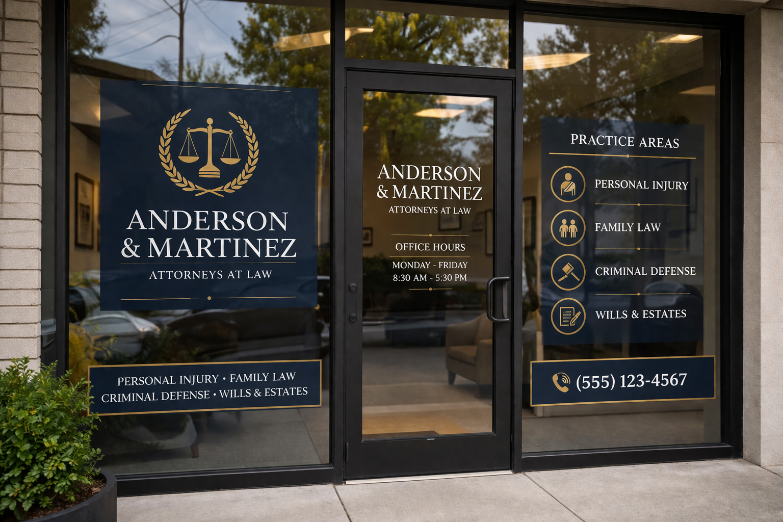 Removable window clings for seasonal storefront promotions